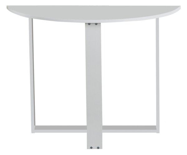 Middle íróasztal, magasfényű fehér, 106 cm