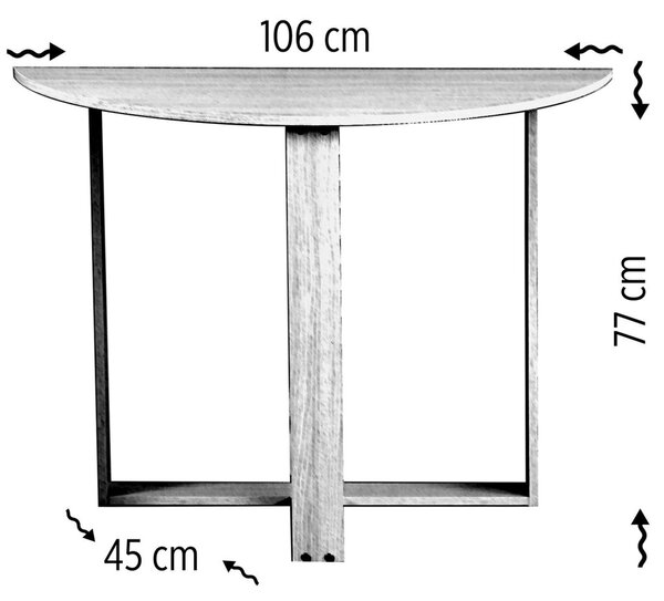 Middle íróasztal, magasfényű fehér, 106 cm