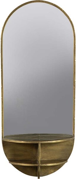 Hoorns Sárgaréz fém függő tükör Liken 83 x 36 cm