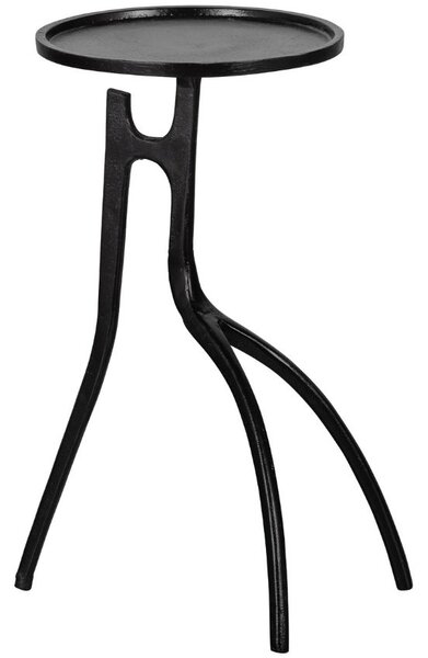 Hoorns Fekete fém Legaso oldalasztal 31 cm