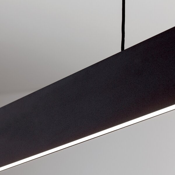 GIDEON modern LED függőlámpa , fekete, 2300lm