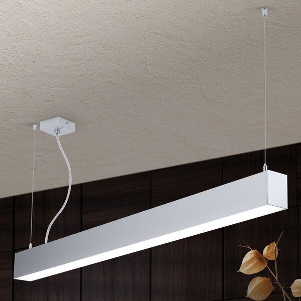 BROOKLYN modern LED függőlámpa , alumínium, 2600lm, szögletes, 114x6 cm ,3000K