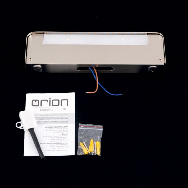 BERNHARD modern LED fali lámpa , matt króm, 1400lm
