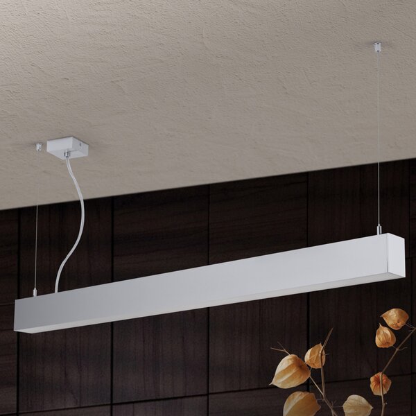 BROOKLYN modern LED függőlámpa , alumínium, 2600lm, szögletes, 114x6 cm ,3000K