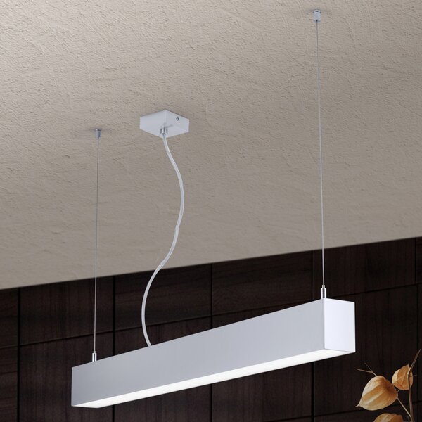 BROOKLYN modern LED függőlámpa , alumínium, 2000lm, szögletes, 86x6 cm ,3000K
