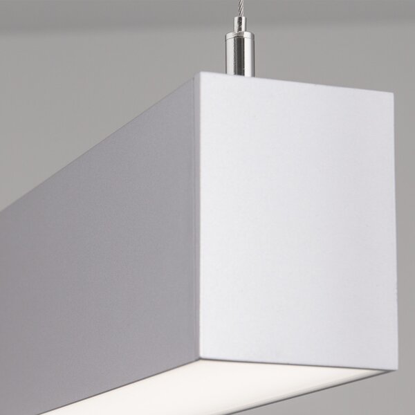 BROOKLYN modern LED függőlámpa , alumínium, 2000lm, szögletes, 86x6 cm ,3000K