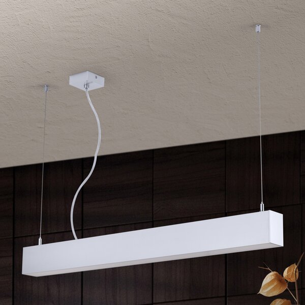 BROOKLYN modern LED függőlámpa , alumínium, 2000lm, szögletes, 86x6 cm ,3000K