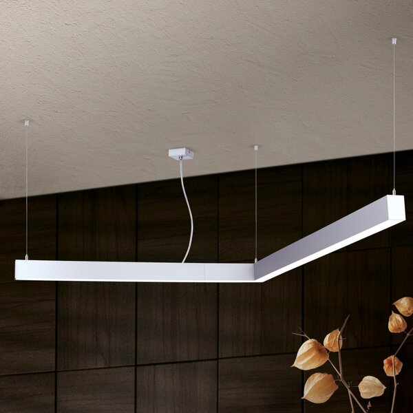 BROOKLYN modern LED függőlámpa , alumínium, 1300lm, szögletes, 30x30 cm ,3000K