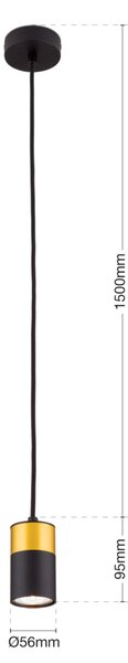 MARTINI modern függőlámpa 1xGU10, 9.5 cm