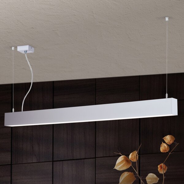 BROOKLYN modern LED függőlámpa , alumínium, 2600lm, szögletes, 114x6 cm ,3000K