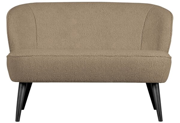 Hoorns Homokbarna szövet kétszemélyes kanapé Norma 110 cm
