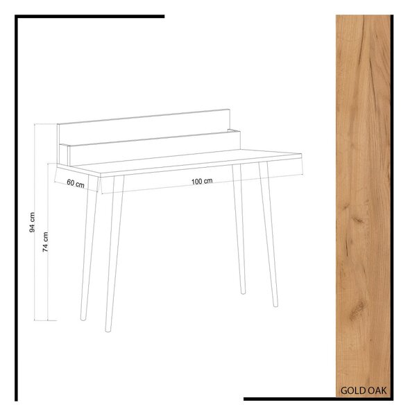 Rammi íróasztal, 100 cm
