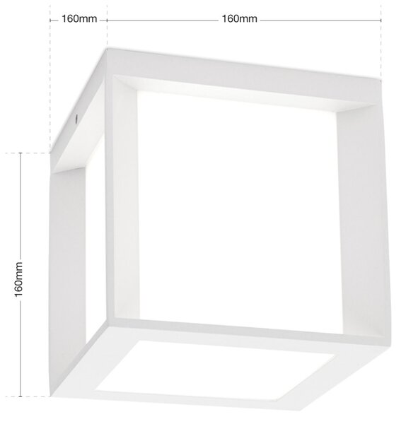HENRY kültéri lámpa fehér 16 cm