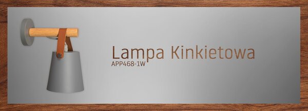 Fali lámpa APP468-1W SZÜRKE