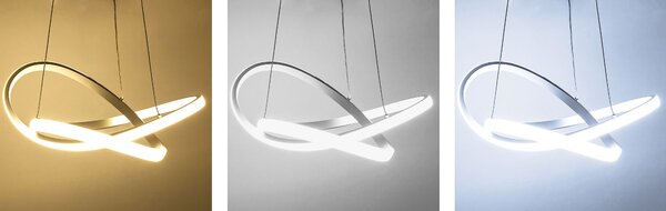 Mennyezeti LED lámpa APP392-CP Ring fehér + távirányító