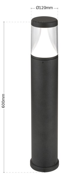 MIDNIGHT LED kültéri lámpa antracit, 60 cm