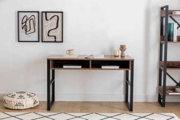 Nove íróasztal, dió, 120 cm