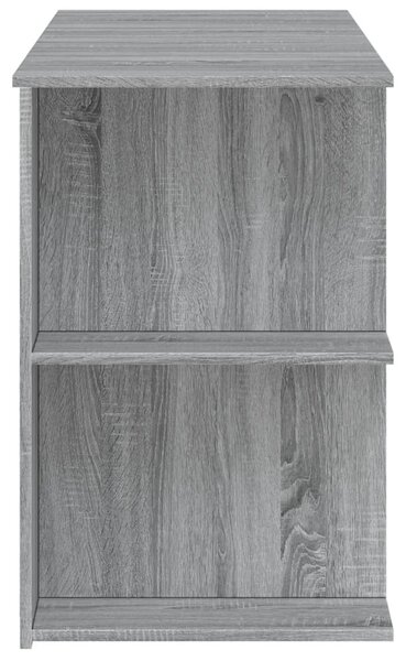 Szürke sonoma színű szerelt fa íróasztal 140x50x75 cm