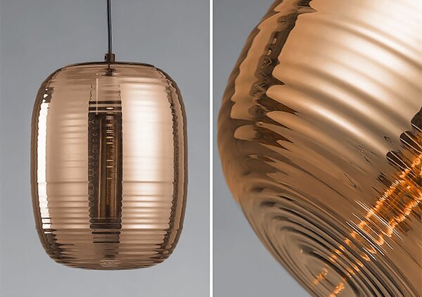 Mennyezeti lámpa amber APP567-1CP bronz színű