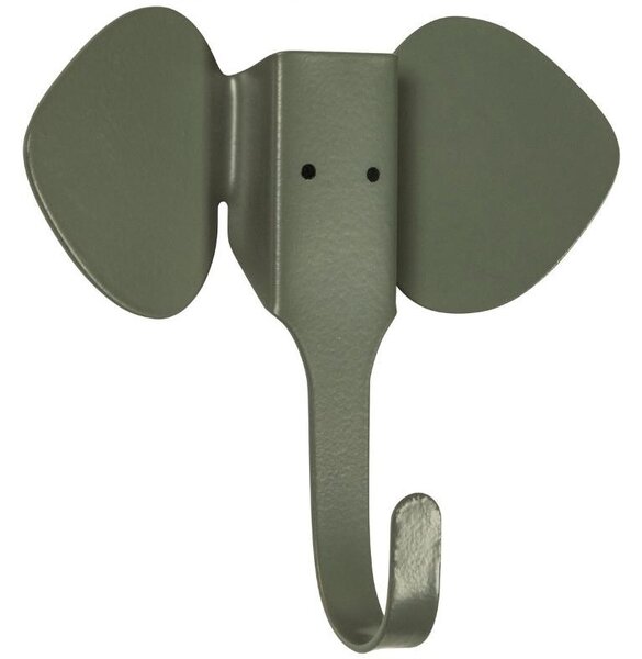 Hoorns Rafe 3 db fém zöld elefántkampó készlet 12 x 13 cm