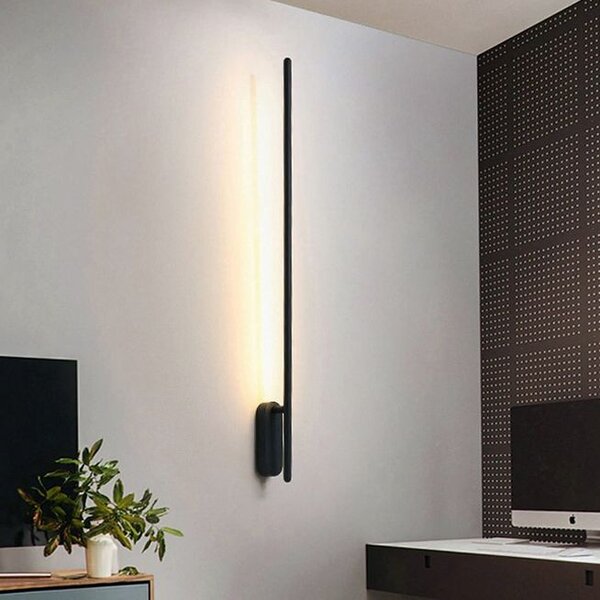 Toolight Szerszámlámpa - LED fali lámpa 12W 92CM APP372-1W, fekete, OSW-09756
