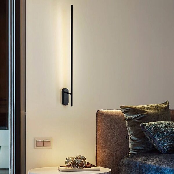 Toolight Szerszámlámpa - LED fali lámpa 12W 92CM APP372-1W, fekete, OSW-09756