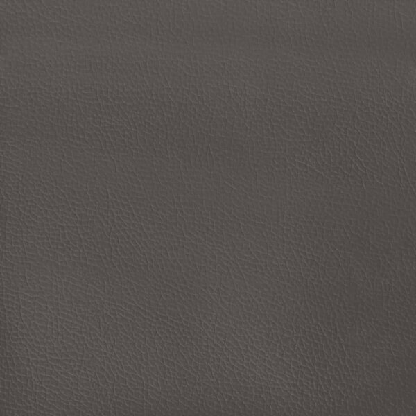 Szürke műbőr kanapéfotel lábtartóval 60 cm