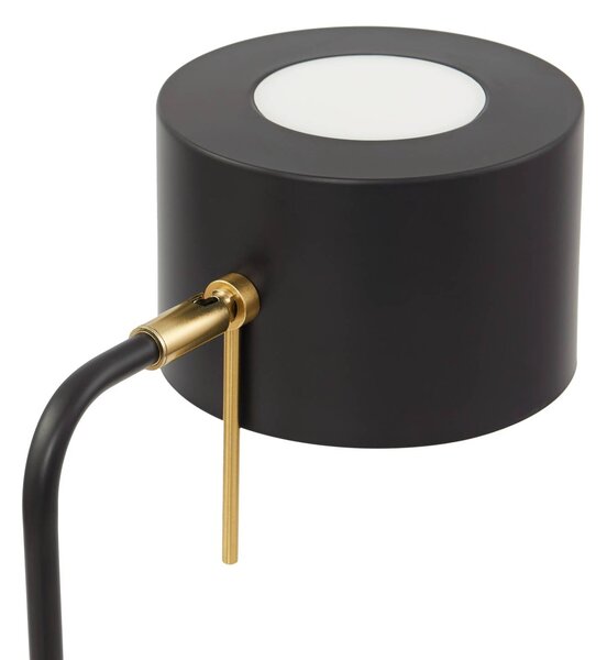 Lindby állólámpa Kaida, fekete, fém, Fekete, Nappali / Étkező, fém, Modern