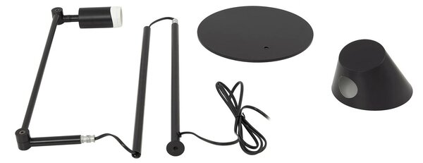 Lindby állólámpa Corali, fekete, fém, magasság 176.5cm, Fekete, Nappali / Étkező, fém, Modern