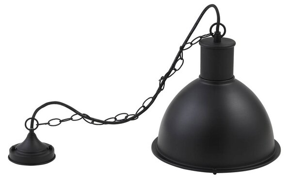 Lindby Luciane kültéri függesztett lámpa, fekete, alumínium, Ø 31,8 cm, dimmelhető, Fekete, Alumínium
