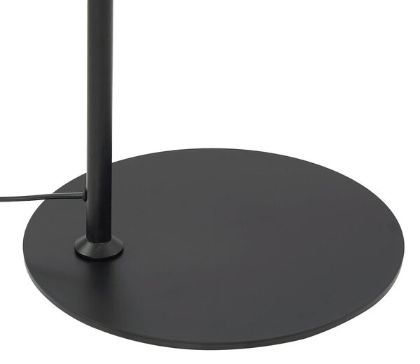 Lindby állólámpa Corali, fekete, fém, magasság 176.5cm, Fekete, Nappali / Étkező, fém, Modern