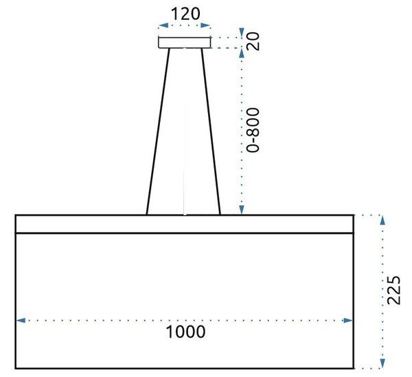 Függő lámpa Glamour LED APP891-CP