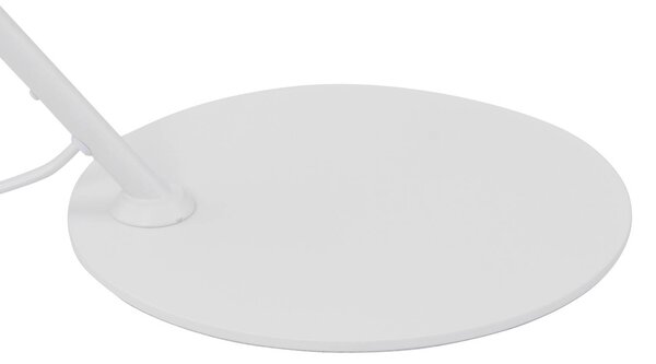 Lindby Corali asztali lámpa, fehér, fém, magasság 64cm, Fehér / opál, Nappali / Étkező, fém, Modern