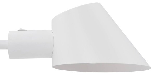 Lindby Corali asztali lámpa, fehér, fém, magasság 64cm, Fehér / opál, Nappali / Étkező, fém, Modern