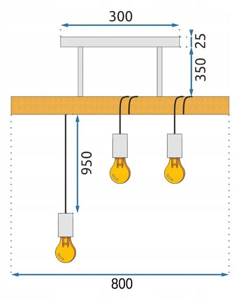 Mennyezeti lámpa APP973-3CP LINE