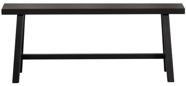 WOOOD Fekete fenyő pad Irma 110 cm