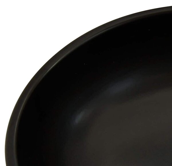 Fekete és kék kerámia kerek asztali mosdó Φ41 x 14 cm