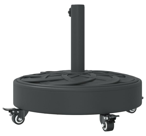 Görgős kerek napernyőtalp rúdhoz Ø38 / 48 mm 27 kg