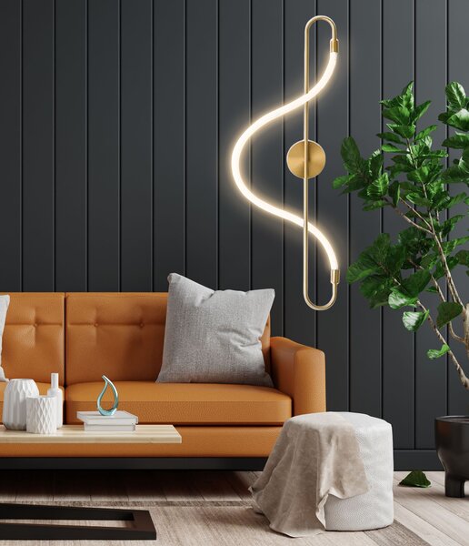 Fali LED Lámpa APP858-W Long Arany
