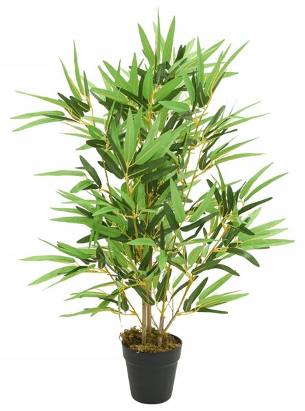 Zöld mű bambuszfa 368 levéllel 80 cm