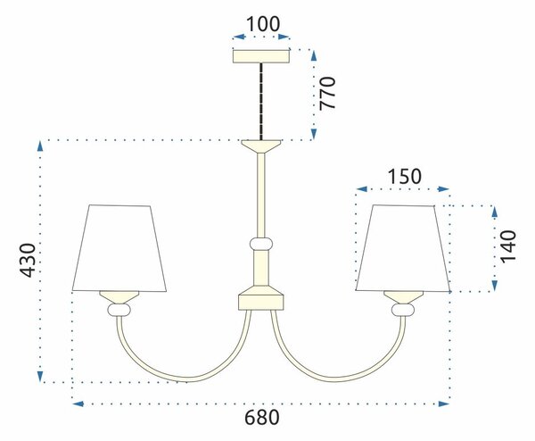 Mennyezeti függő kristály lámpa APP1014-5CP