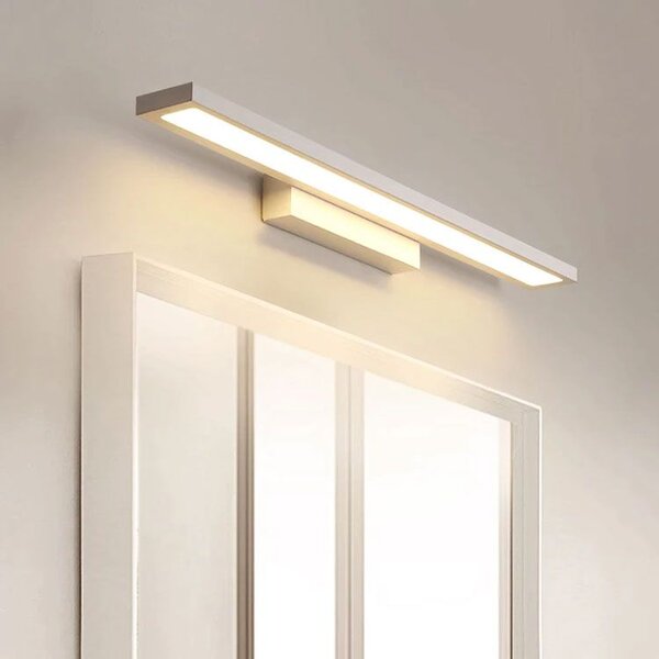 Toolight Szerszámlámpa, LED fürdőszobai lámpa tükör felett 40cm APP839-1W, fekete, OSW-06689