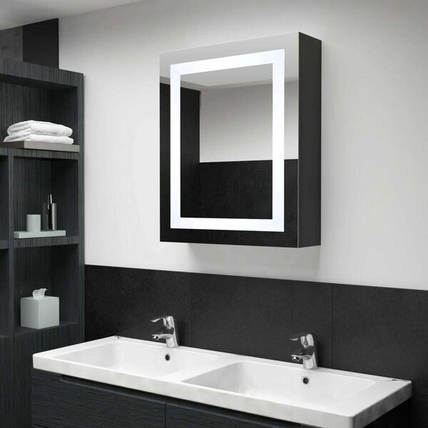 VidaXL LED Tükörfürdőszobaszekrény - 50x13x70 cm