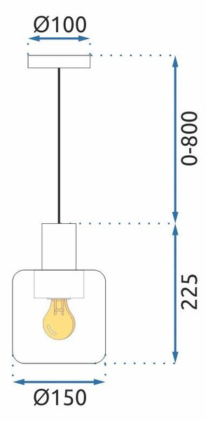 Mennyezeti Lámpa APP1011-1CP