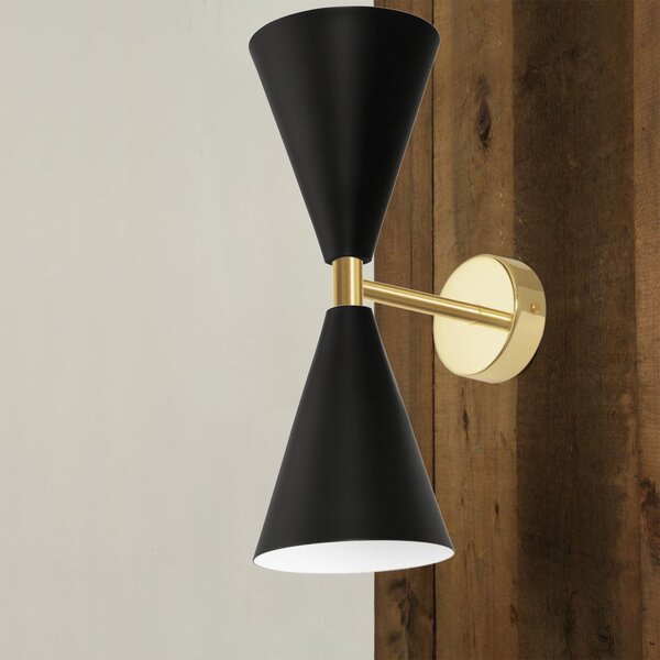 Fali Lámpa APP1140-2W black gold