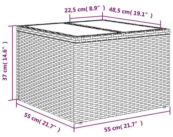 6 részes világosszürke polyrattan kerti ülőgarnitúra párnákkal