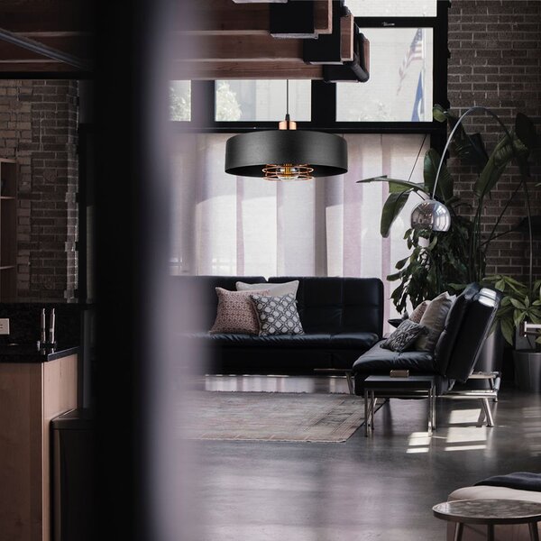 Mennyezeti lámpa APP1246-1CP Black/Rose gold