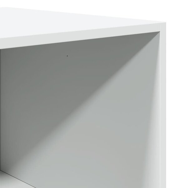 Fehér szerelt fa ruhásszekrény 100 x 50 x 200 cm
