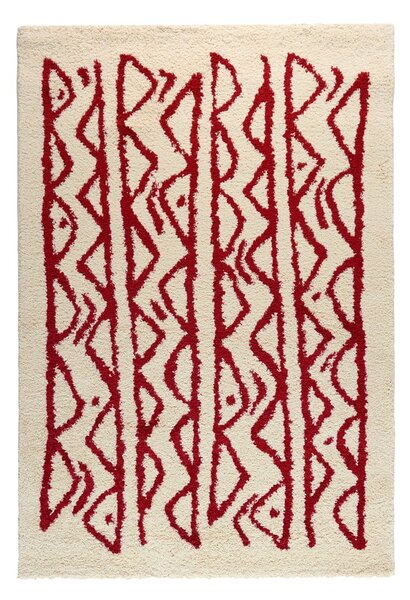 Morra krém-piros szőnyeg, 140 x 200 cm - Le Bonom