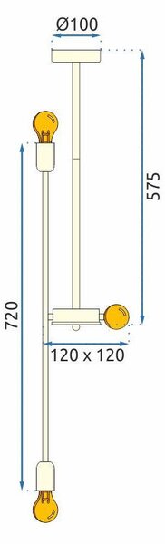 Mennyezeti lámpa APP1115-6CP